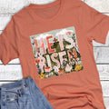 Easter Faith He Is Risen Floral Hill Graphic - Adult & Kids T-Shirts, Sweatshirts & Hoodies apparel design preview 1