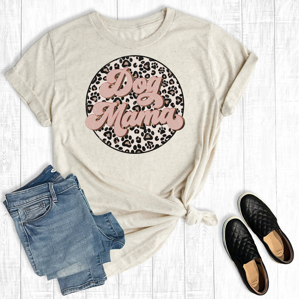 Leopard Paw Dog Mama Graphic - Adult & Kids T-Shirts, Sweatshirts & Hoodies apparel design preview 1