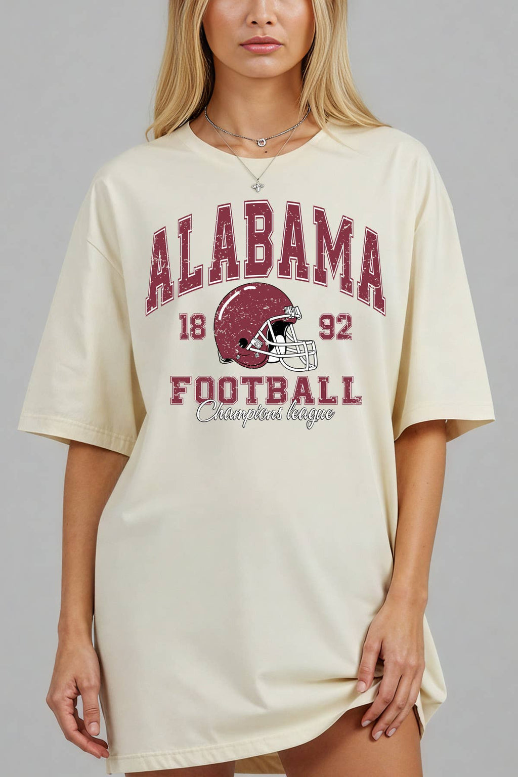 Women Alabama Football Graphic Print Oversize Top - Adult & Kids T-Shirts, Sweatshirts & Hoodies apparel design preview 1