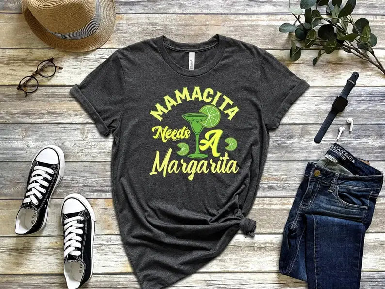 Mamacita Needs A Margarita - Adult & Kids T-Shirts, Sweatshirts & Hoodies apparel design preview 1