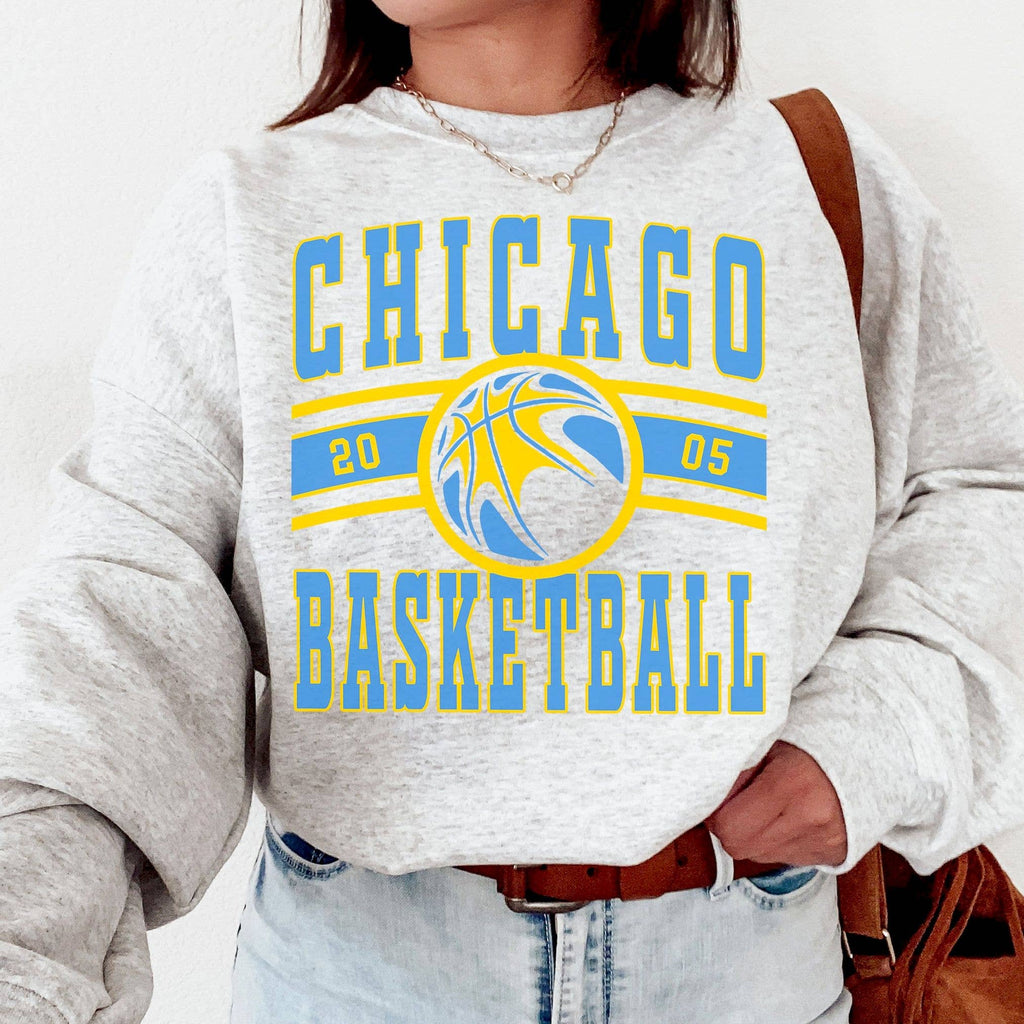 Vintage Chicago Sky Fan Crewneck - Adult & Kids T-Shirts, Sweatshirts & Hoodies apparel design preview 1