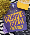 Purple Gold Vibes Only - Adult & Kids T-Shirts, Sweatshirts & Hoodies apparel design preview 1