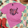 Retro Cowgirl Pin-Up Graphic Western Vintage - Adult & Kids T-Shirts, Sweatshirts & Hoodies apparel design preview 1