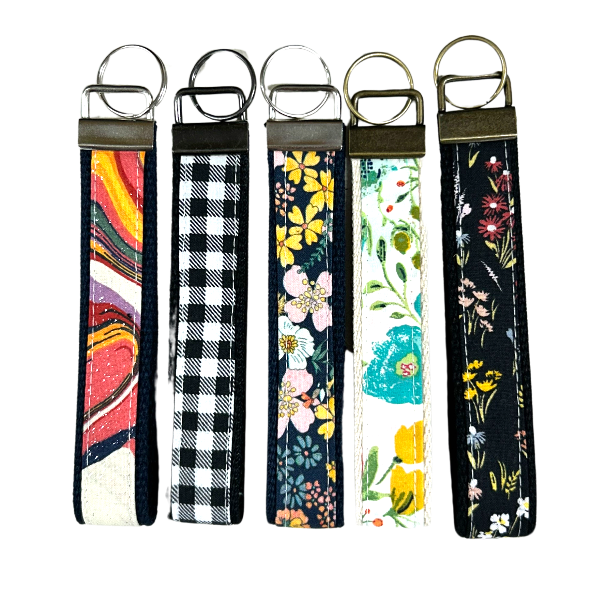 Floral Geometric Key Fob Collection Set of 5 - Adult & Kids T-Shirts, Sweatshirts & Hoodies apparel design preview 1