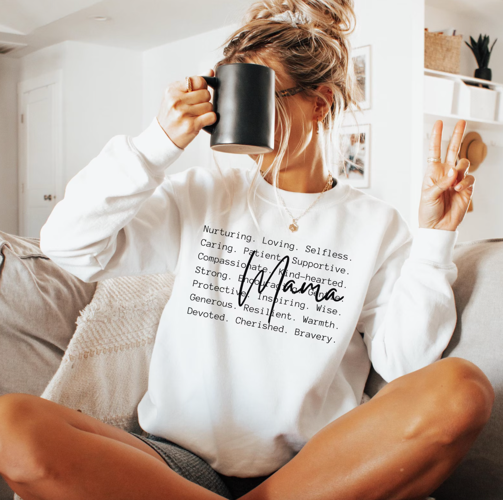 Mama Words Crewneck - Adult & Kids T-Shirts, Sweatshirts & Hoodies apparel design preview 1