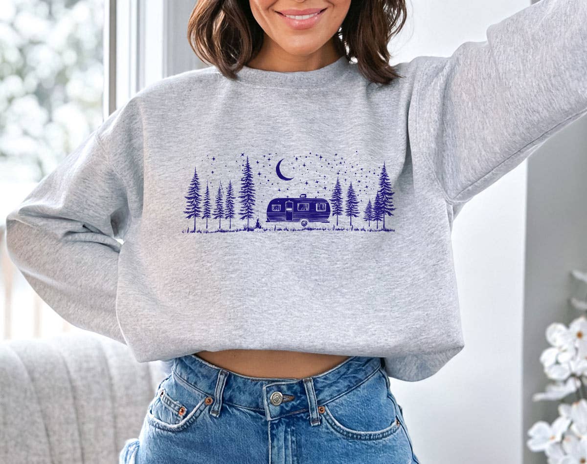 Camping Life Under the Stars Hiking Mountain - Adult & Kids T-Shirts, Sweatshirts & Hoodies apparel design preview 1