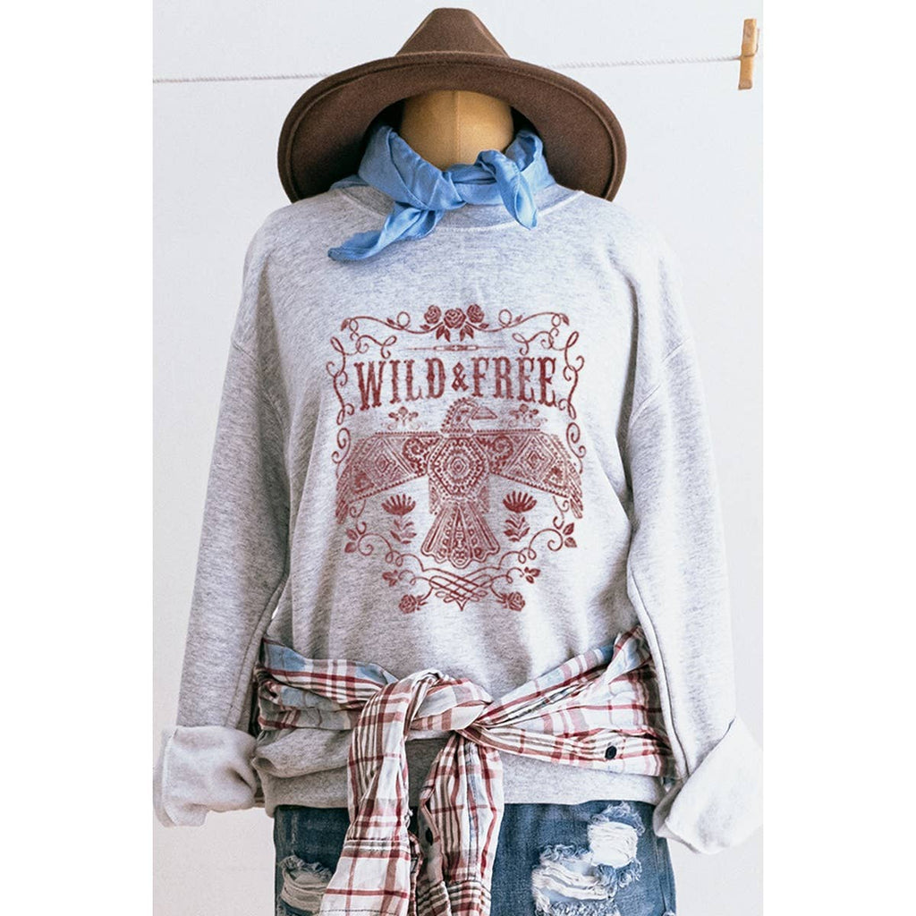 Wild and Free Graphic - Adult & Kids T-Shirts, Sweatshirts & Hoodies apparel design preview 1