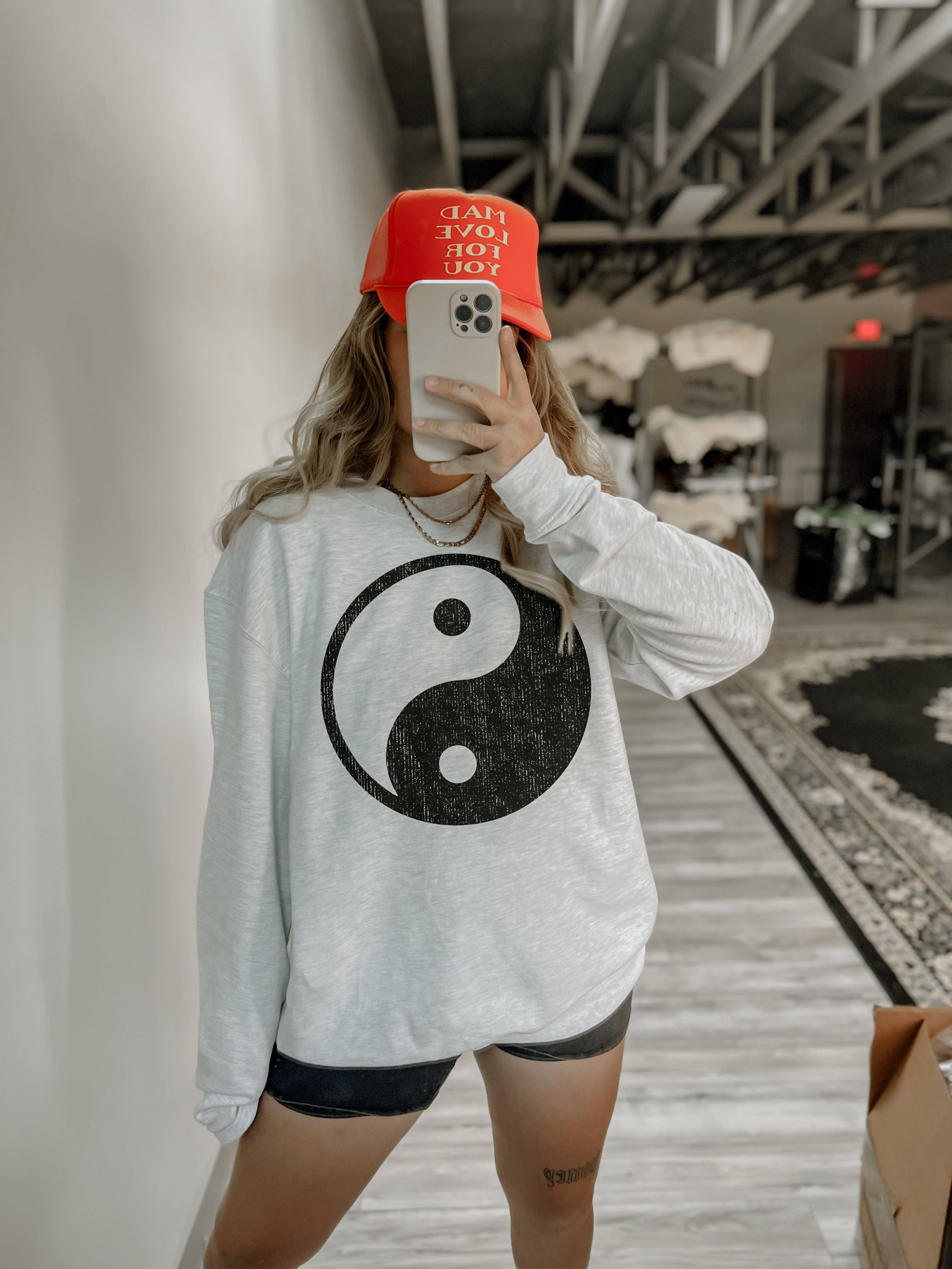 Yin Yang Graphic Ash - Adult & Kids T-Shirts, Sweatshirts & Hoodies apparel design preview 1