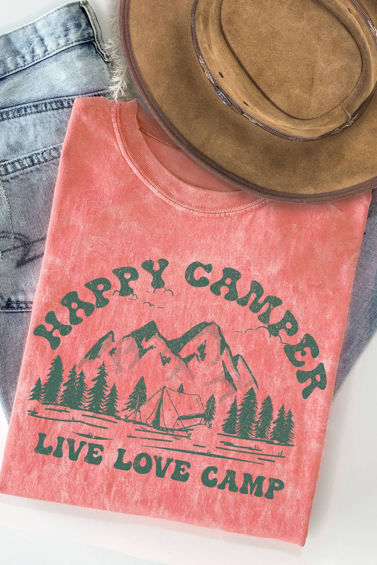 Women Nature Graphic Print Mineral Wash Loose Top - Adult & Kids T-Shirts, Sweatshirts & Hoodies apparel design preview 1