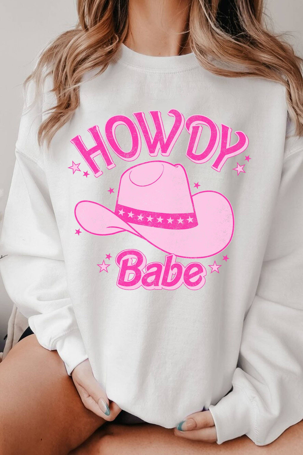 Howdy Babe Graphic Brushed - Adult & Kids T-Shirts, Sweatshirts & Hoodies apparel design preview 1