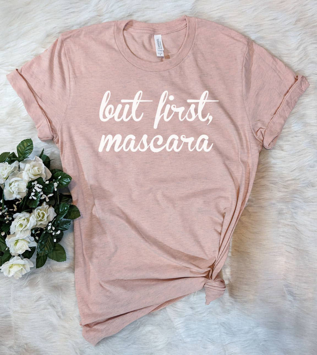 But First Mascara Funny Sassy Sarcastic Cute Nerd - Adult & Kids T-Shirts, Sweatshirts & Hoodies apparel design preview 1