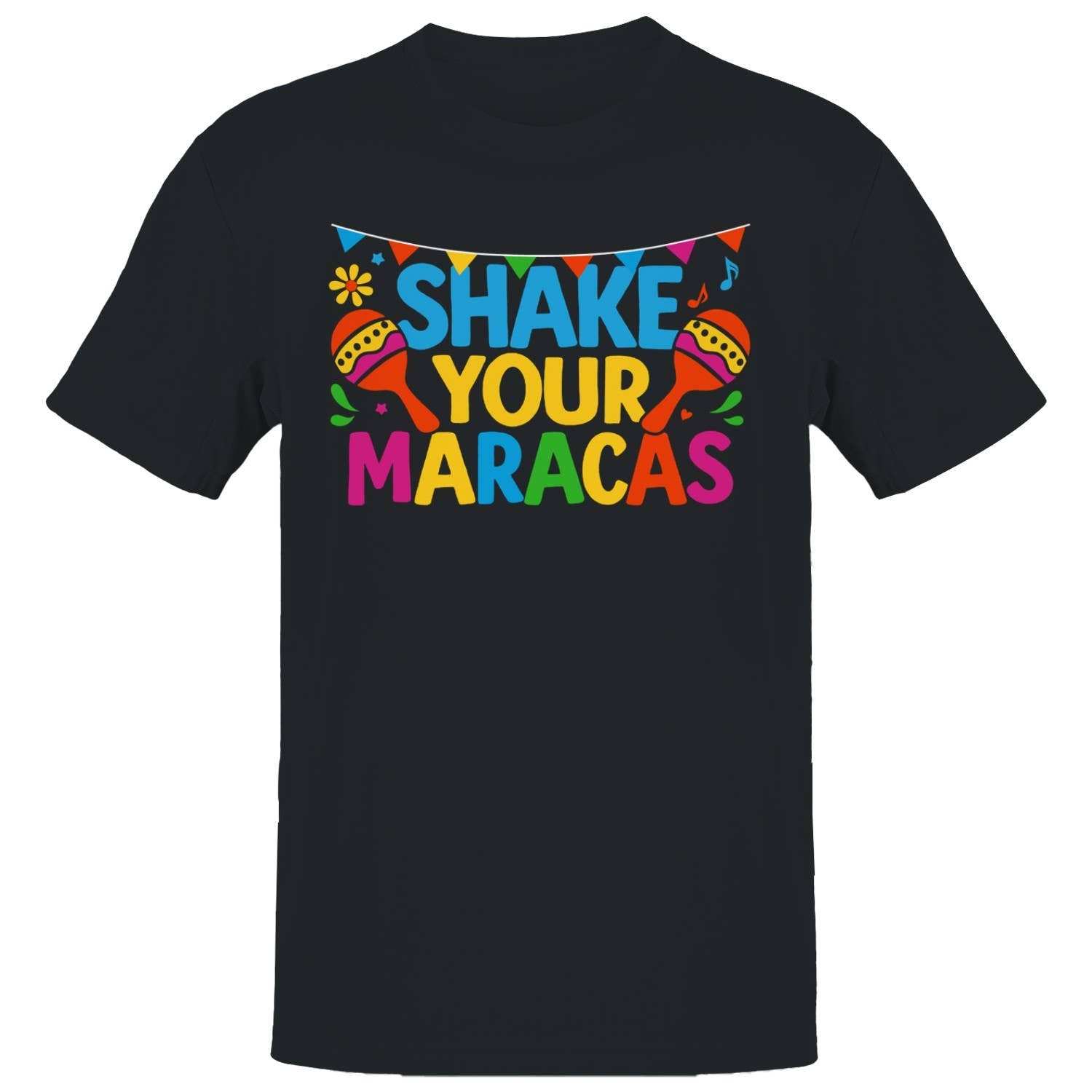 Colorful Fiesta Maracas Men's - Adult & Kids T-Shirts, Sweatshirts & Hoodies apparel design preview 1