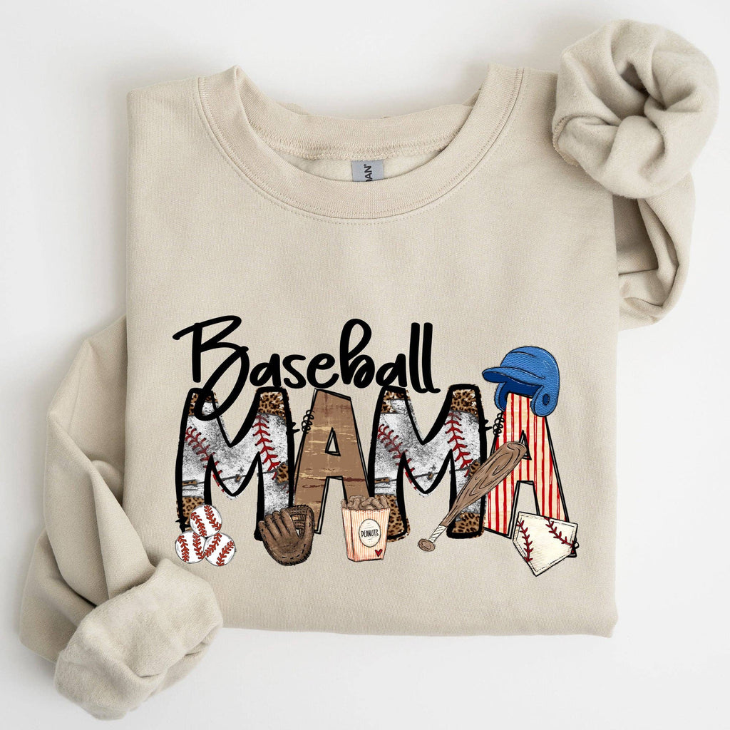 Baseball Mama, Sports, Mother's Day - Adult & Kids T-Shirts, Sweatshirts & Hoodies apparel design preview 1