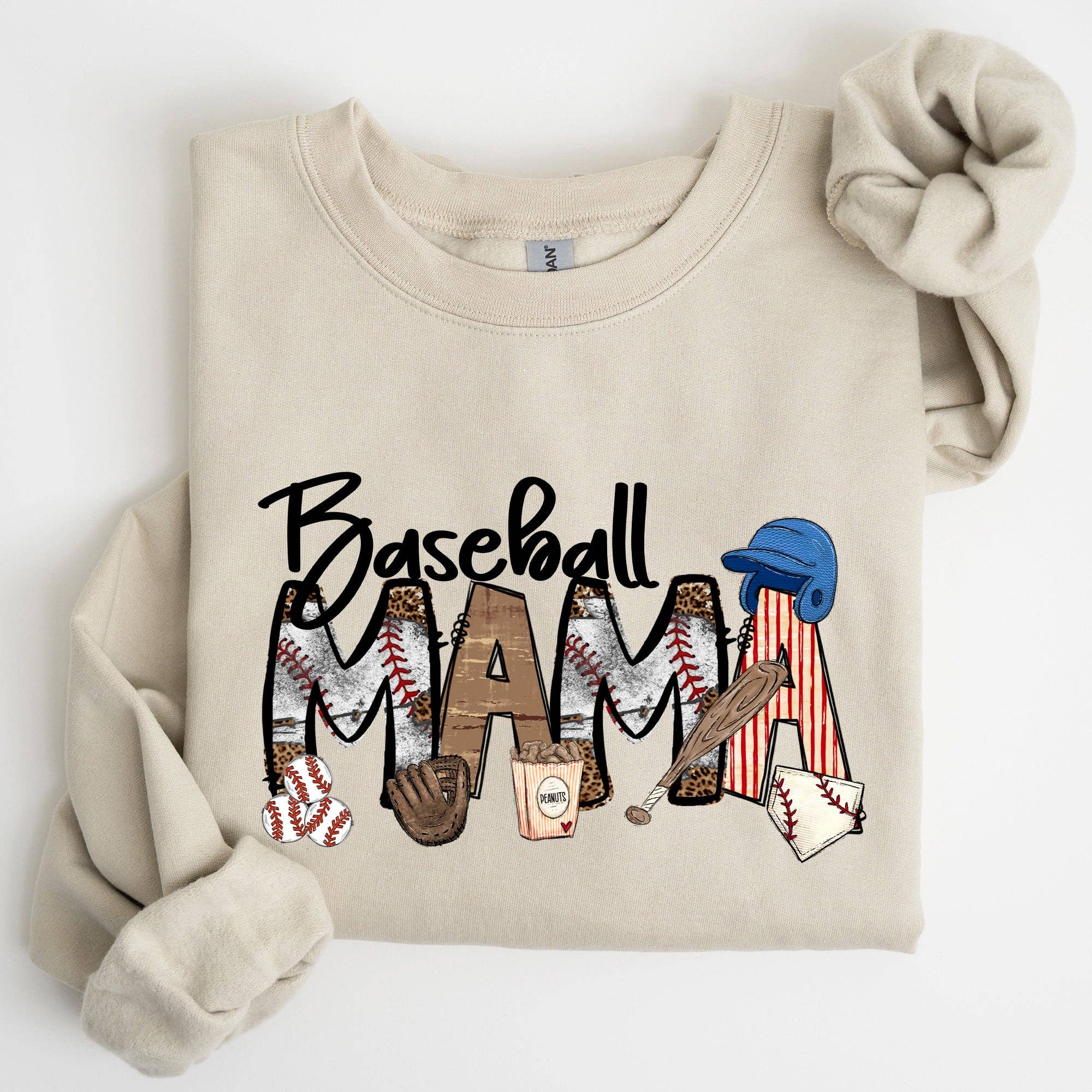Baseball Mama, Sports, Mother's Day - Adult & Kids T-Shirts, Sweatshirts & Hoodies apparel design preview 1