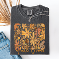 Fall Vibes, Colorful Autumn Flowers, Comfort Colors - Adult & Kids T-Shirts, Sweatshirts & Hoodies apparel design preview 1