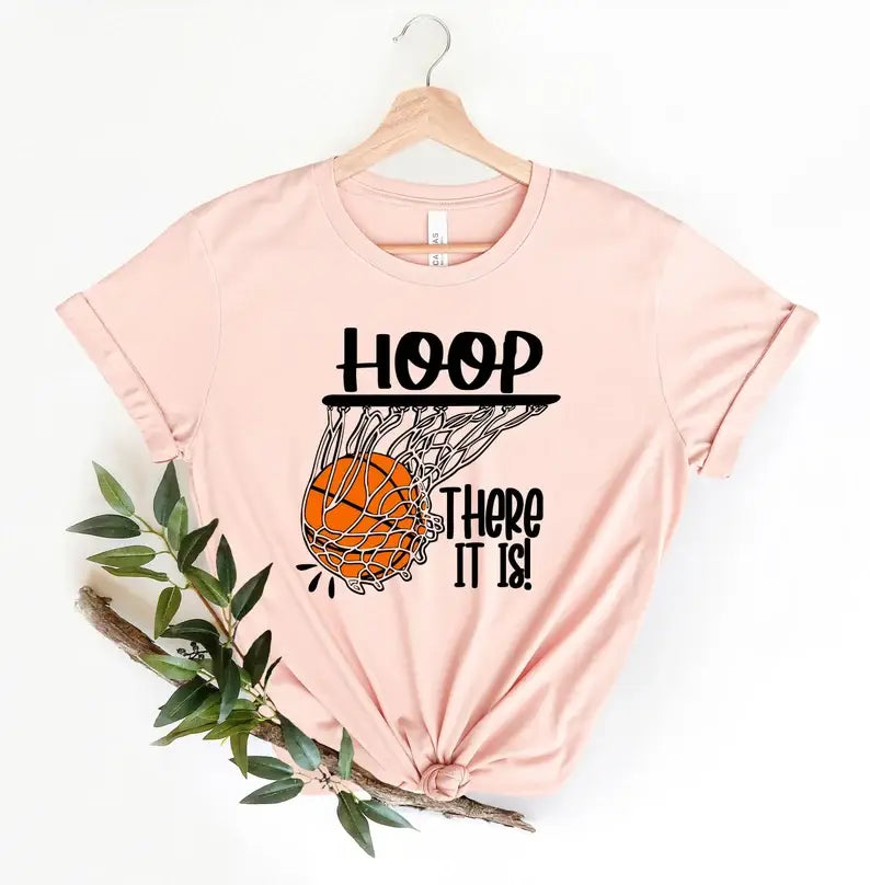 Hoop There It Is Basketball - Adult & Kids T-Shirts, Sweatshirts & Hoodies apparel design preview 1
