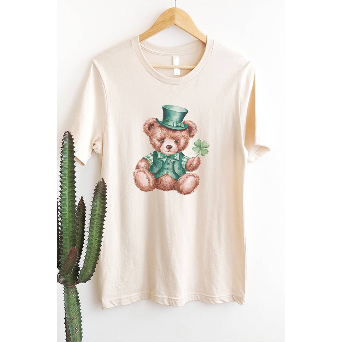 St Patricks Teddy Bear Vintage Graphic - Adult & Kids T-Shirts, Sweatshirts & Hoodies apparel design preview 1