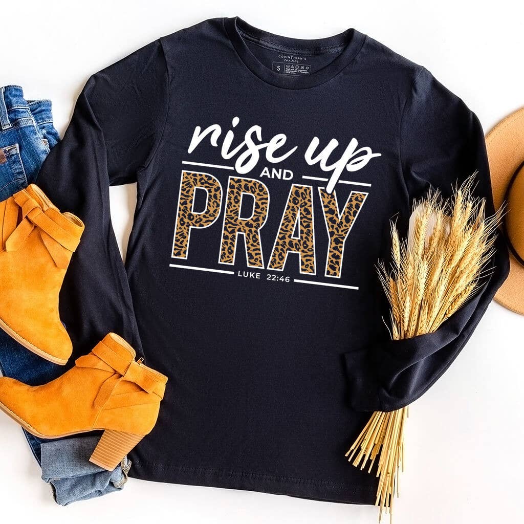 Rise Up and Pray - Adult & Kids T-Shirts, Sweatshirts & Hoodies apparel design preview 1