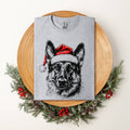 German Shepherd, Santa, Dog, Christmas Lover Pet - Adult & Kids T-Shirts, Sweatshirts & Hoodies apparel design preview 1