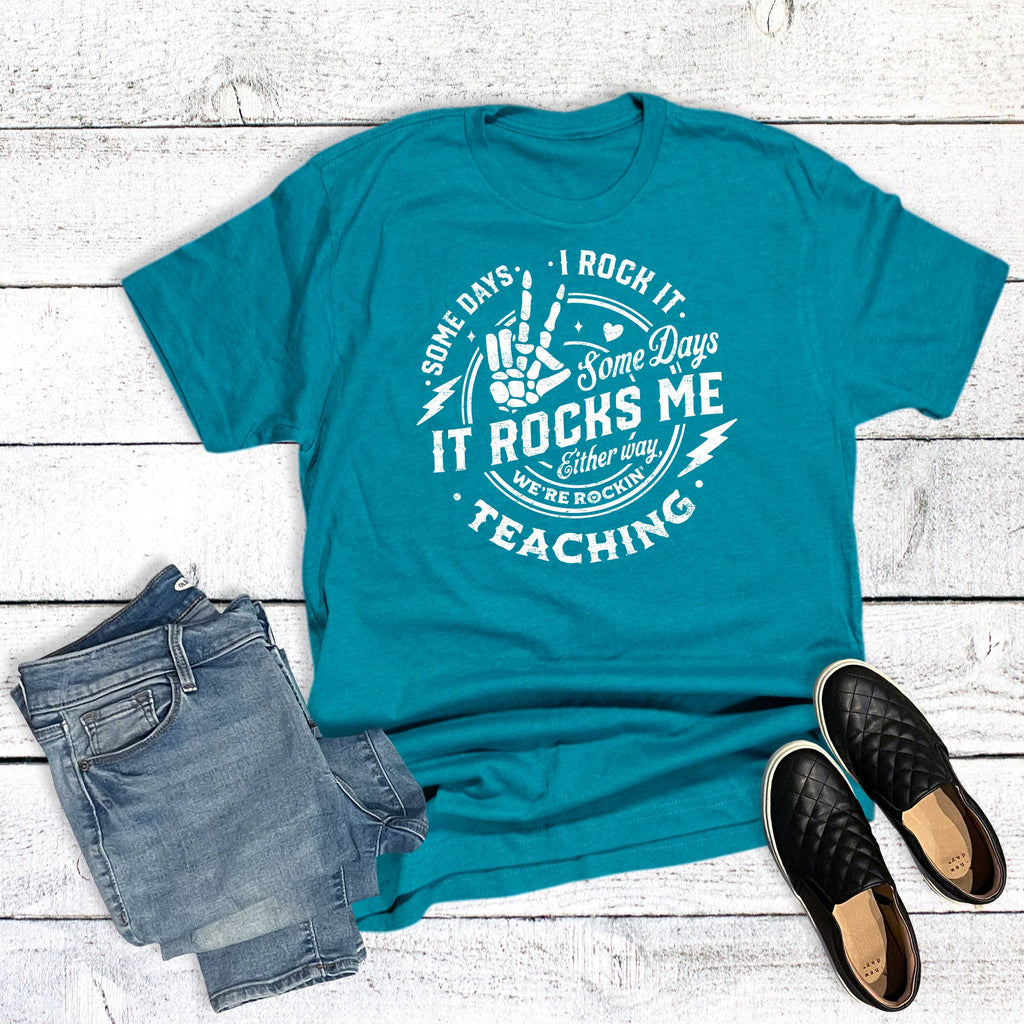 Teacher Rockin' It Graphic - Adult & Kids T-Shirts, Sweatshirts & Hoodies apparel design preview 1