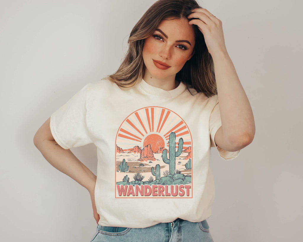 Wanderlust Desert Graphic - Adult & Kids T-Shirts, Sweatshirts & Hoodies apparel design preview 1