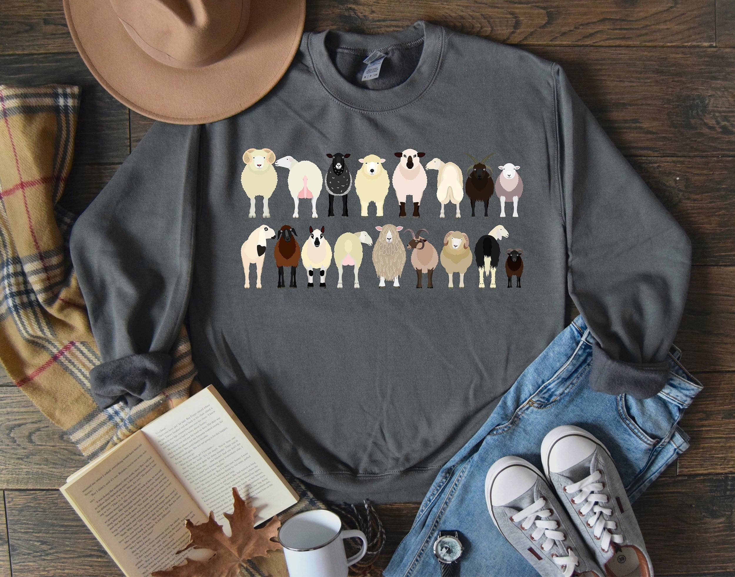 Sheep Breeds Farm Animal Lover - Adult & Kids T-Shirts, Sweatshirts & Hoodies apparel design preview 1