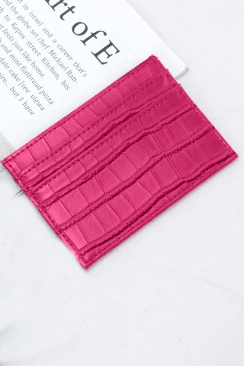 ..0827 Croc Pattern Card Holder Wallet SI-26665 - Adult & Kids T-Shirts, Sweatshirts & Hoodies apparel design preview 1