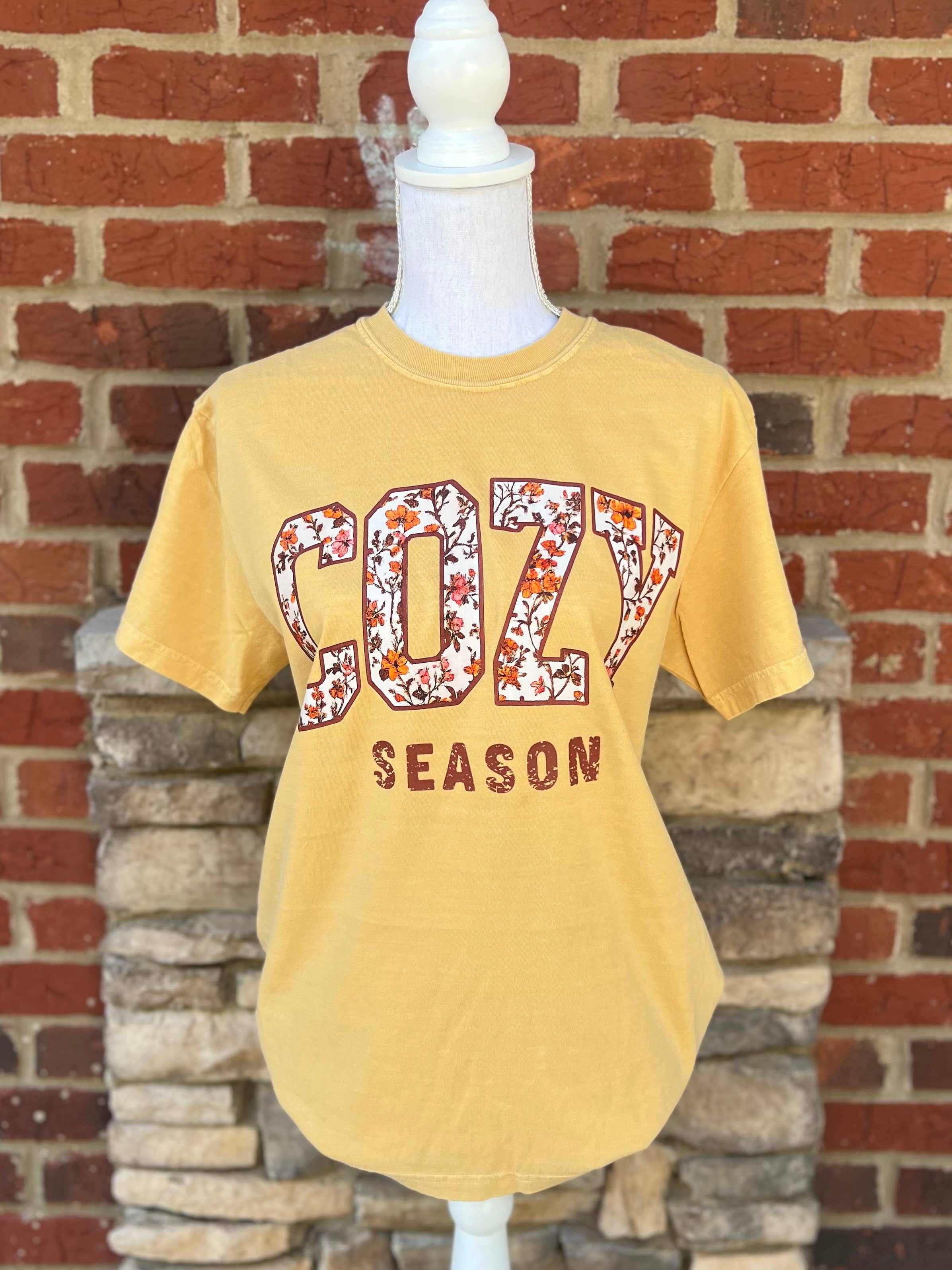 Cozy Season On Mustard Cc - Adult & Kids T-Shirts, Sweatshirts & Hoodies apparel design preview 1