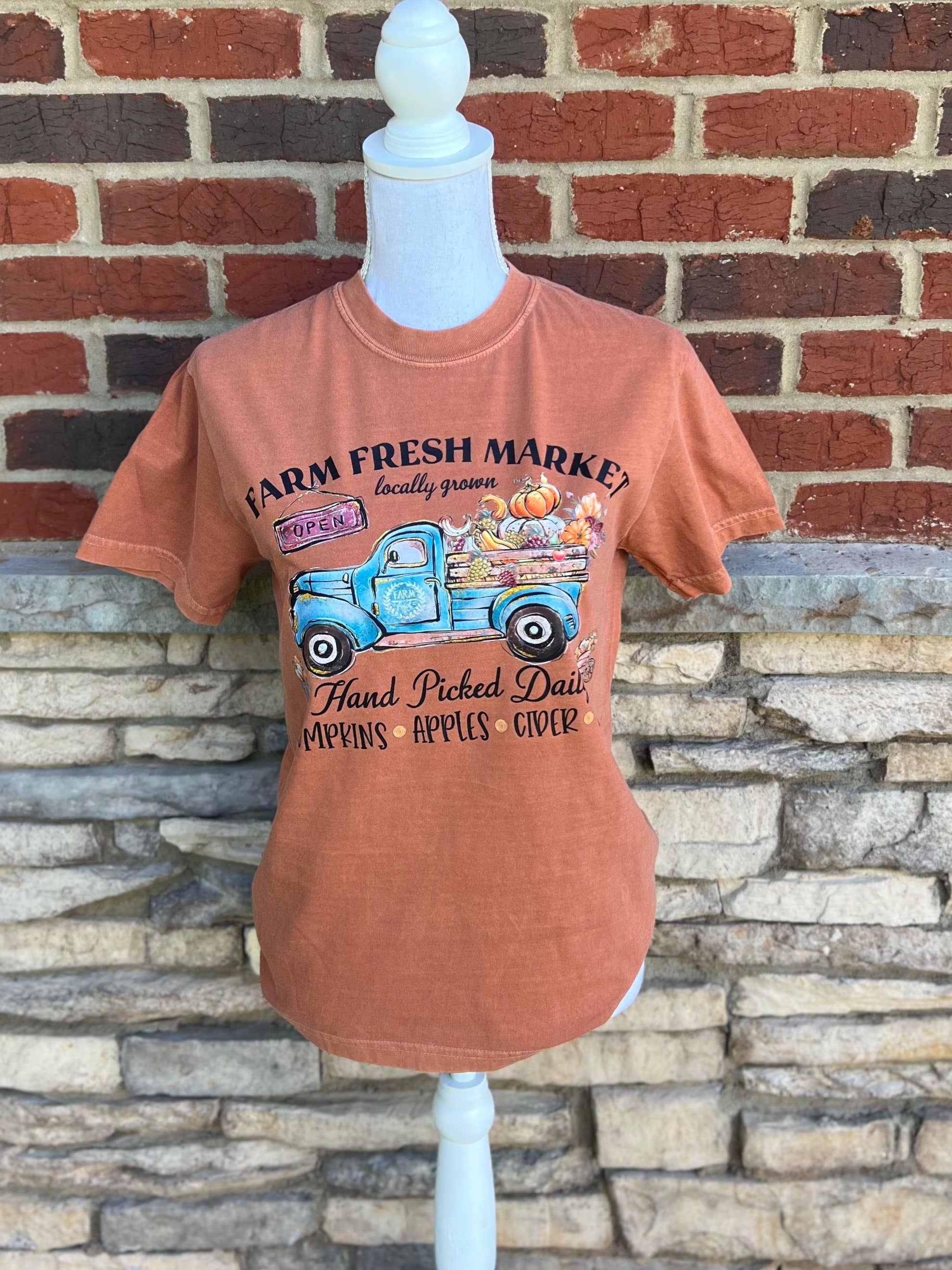 Farm Fresh Pumpkins On Yam Cc - Adult & Kids T-Shirts, Sweatshirts & Hoodies apparel design preview 1