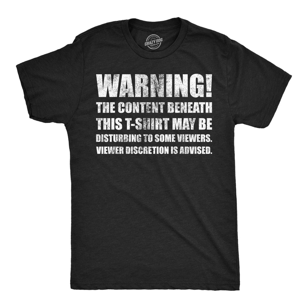 Warning the Content Beneath This May Be Disturbing To - Adult & Kids T-Shirts, Sweatshirts & Hoodies apparel design preview 1