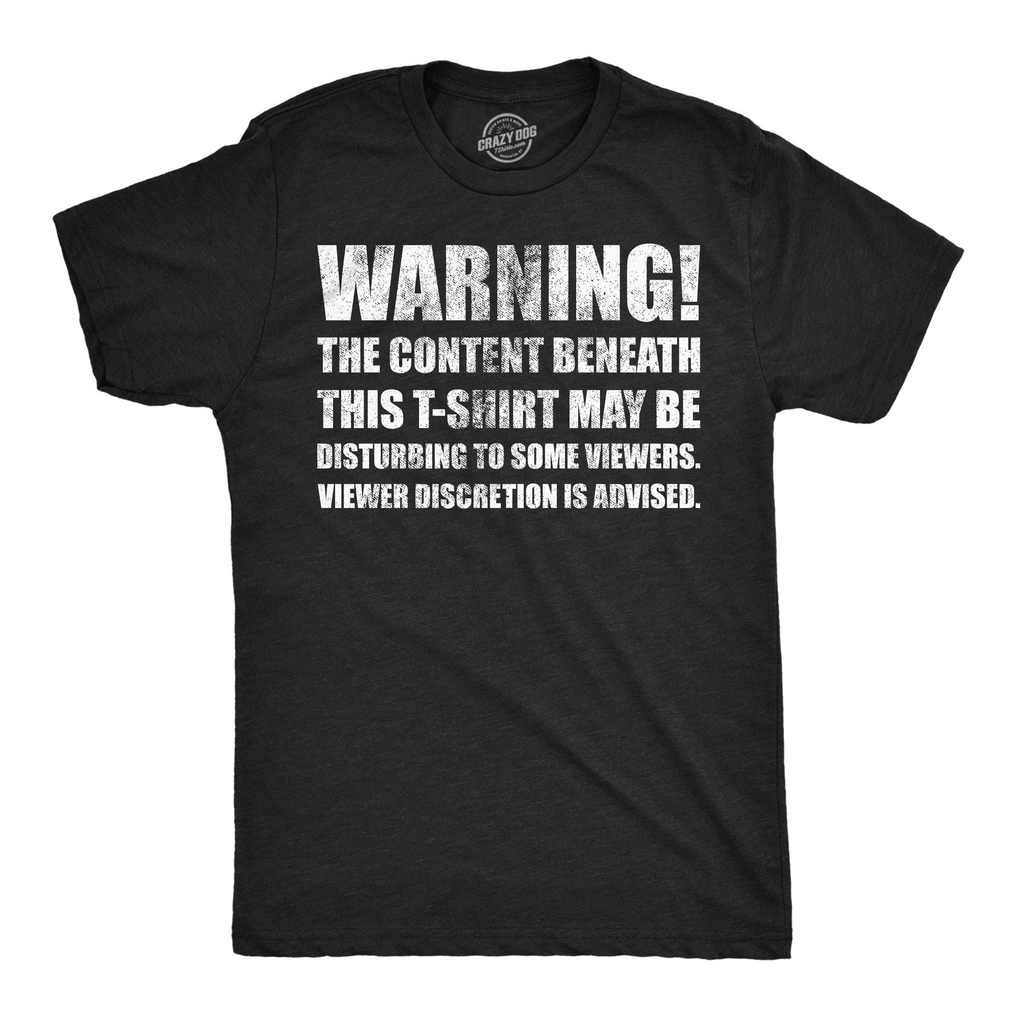 Warning the Content Beneath This May Be Disturbing To - Adult & Kids T-Shirts, Sweatshirts & Hoodies apparel design preview 1
