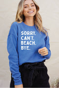Sorry Can't Beach Bye Graphic - Adult & Kids T-Shirts, Sweatshirts & Hoodies apparel design preview 1