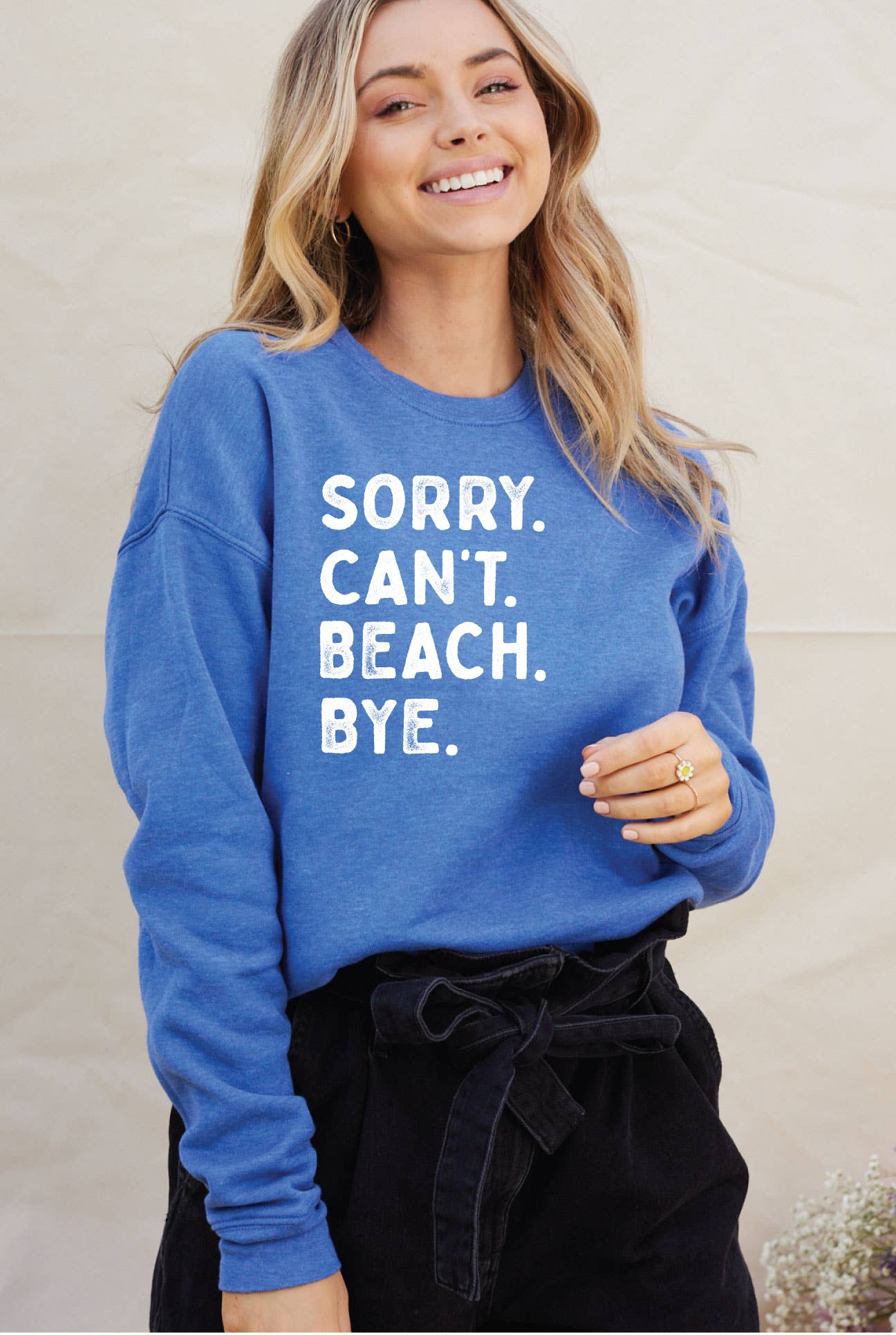 Sorry Can't Beach Bye Graphic - Adult & Kids T-Shirts, Sweatshirts & Hoodies apparel design preview 1