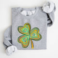Pastel Shamrock, Clover, Irish St Patrick's Day - Adult & Kids T-Shirts, Sweatshirts & Hoodies apparel design preview 1