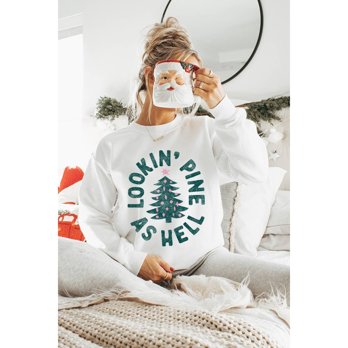 Lookin Pine As Hell Vintage Graphic - Adult & Kids T-Shirts, Sweatshirts & Hoodies apparel design preview 1
