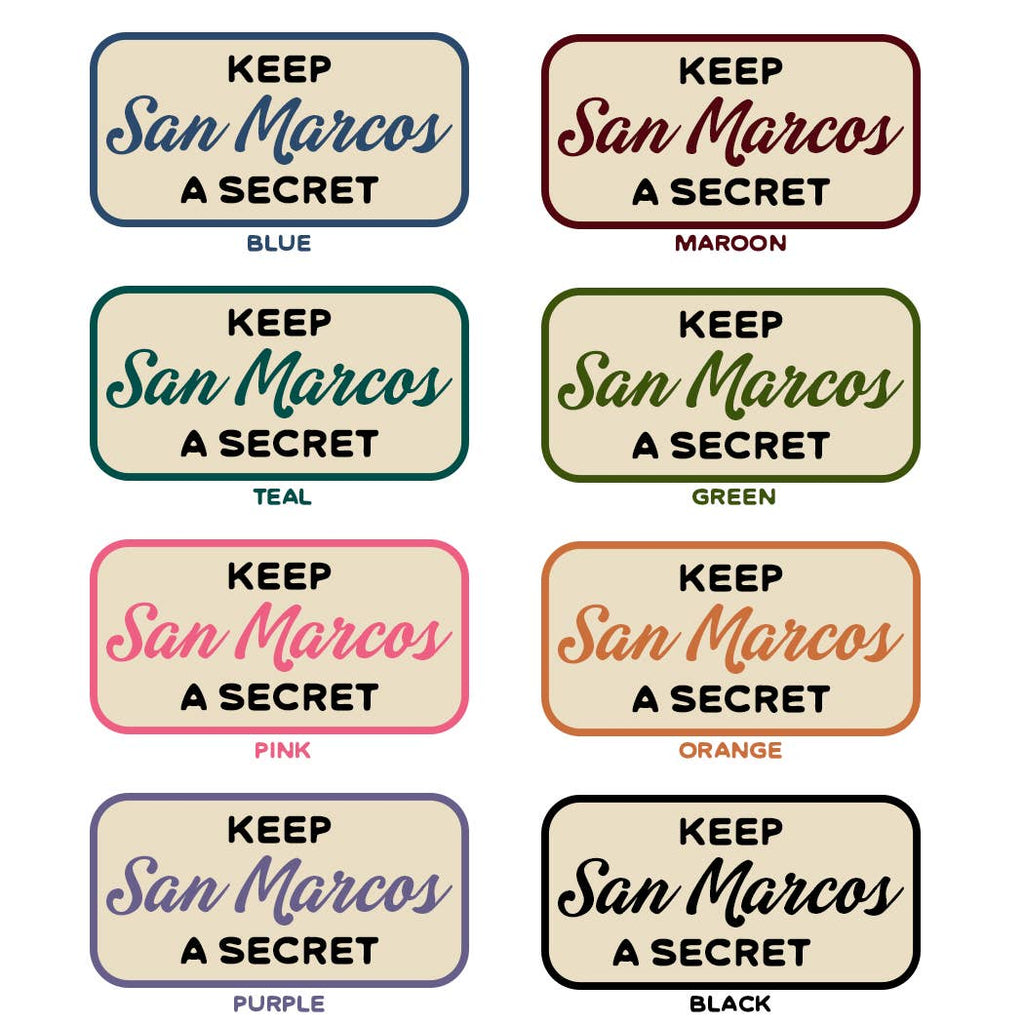 Personalized City Sticker Decal, Keep (Your A Secret - Adult & Kids T-Shirts, Sweatshirts & Hoodies apparel design preview 1