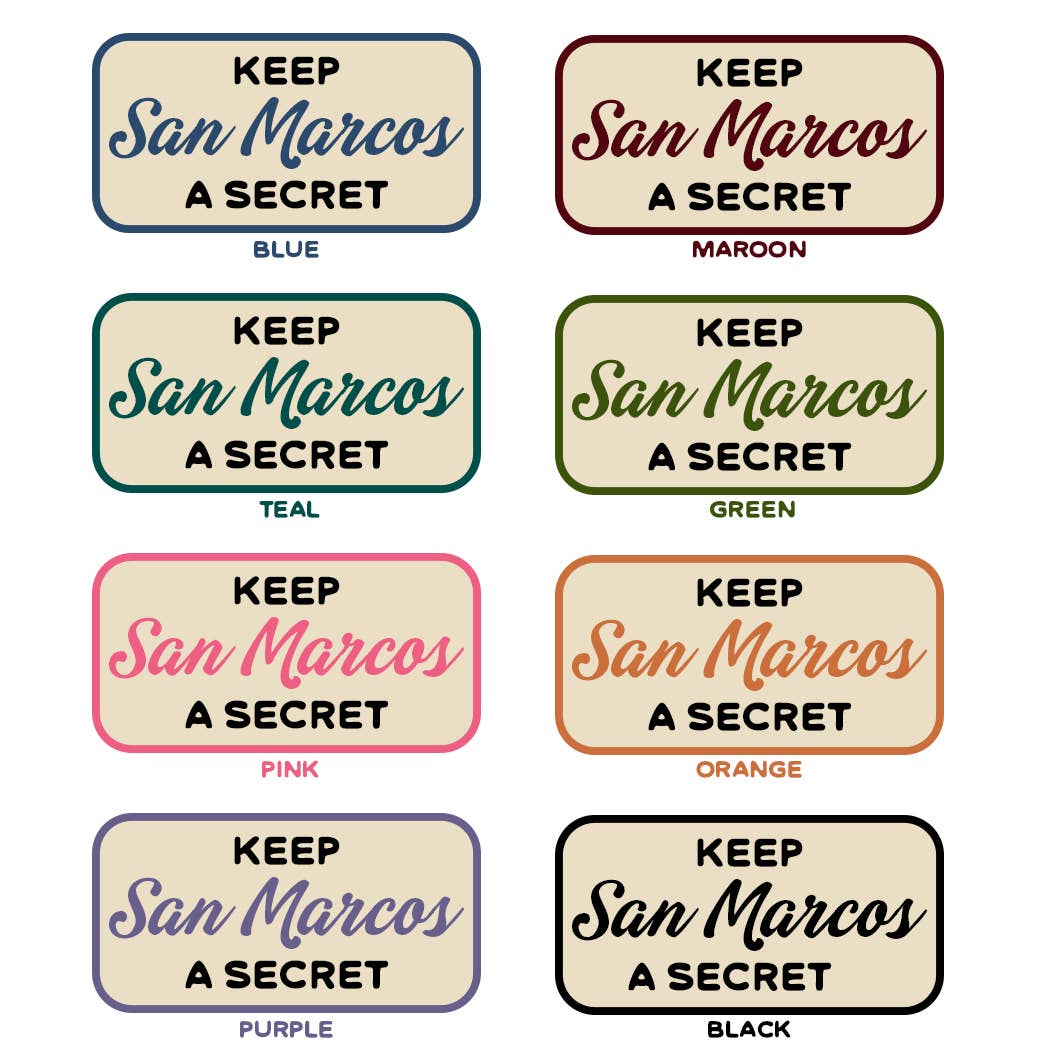 Personalized City Sticker Decal, Keep (Your A Secret - Adult & Kids T-Shirts, Sweatshirts & Hoodies apparel design preview 1