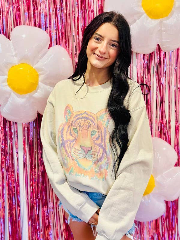 Watercolor Tiger Sublimation - Adult & Kids T-Shirts, Sweatshirts & Hoodies apparel design preview 1