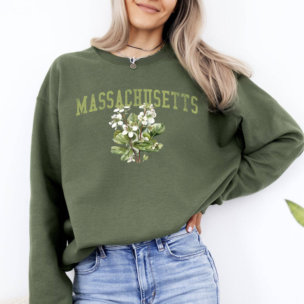 Massachusetts State Flower - Adult & Kids T-Shirts, Sweatshirts & Hoodies apparel design preview 1