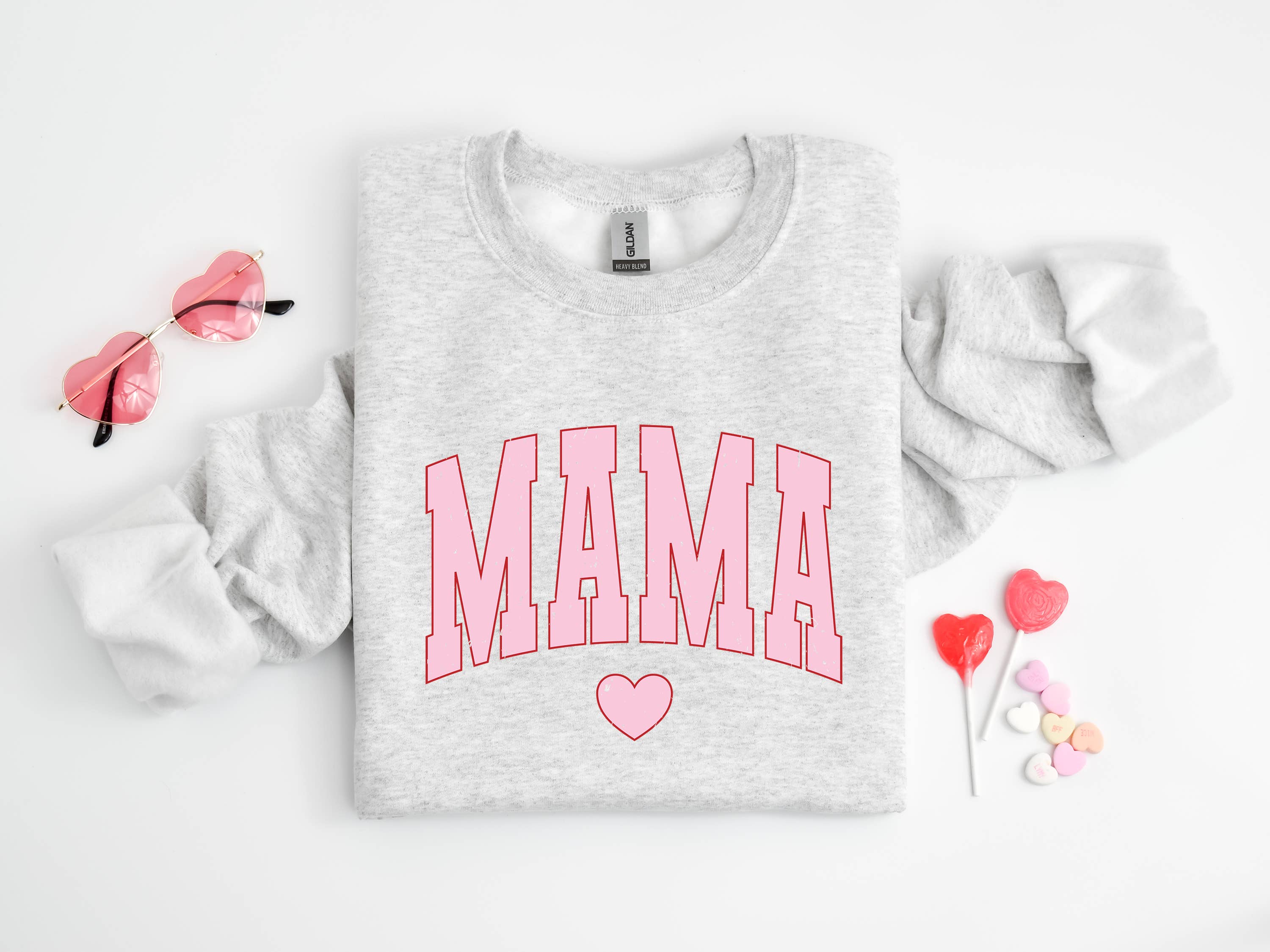 Mama Valentine Valentine's Day Xoxo - Adult & Kids T-Shirts, Sweatshirts & Hoodies apparel design preview 1