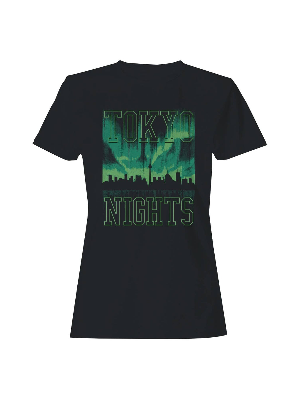 Tokyo Nights Skyline Vibes Women's - Adult & Kids T-Shirts, Sweatshirts & Hoodies apparel design preview 1