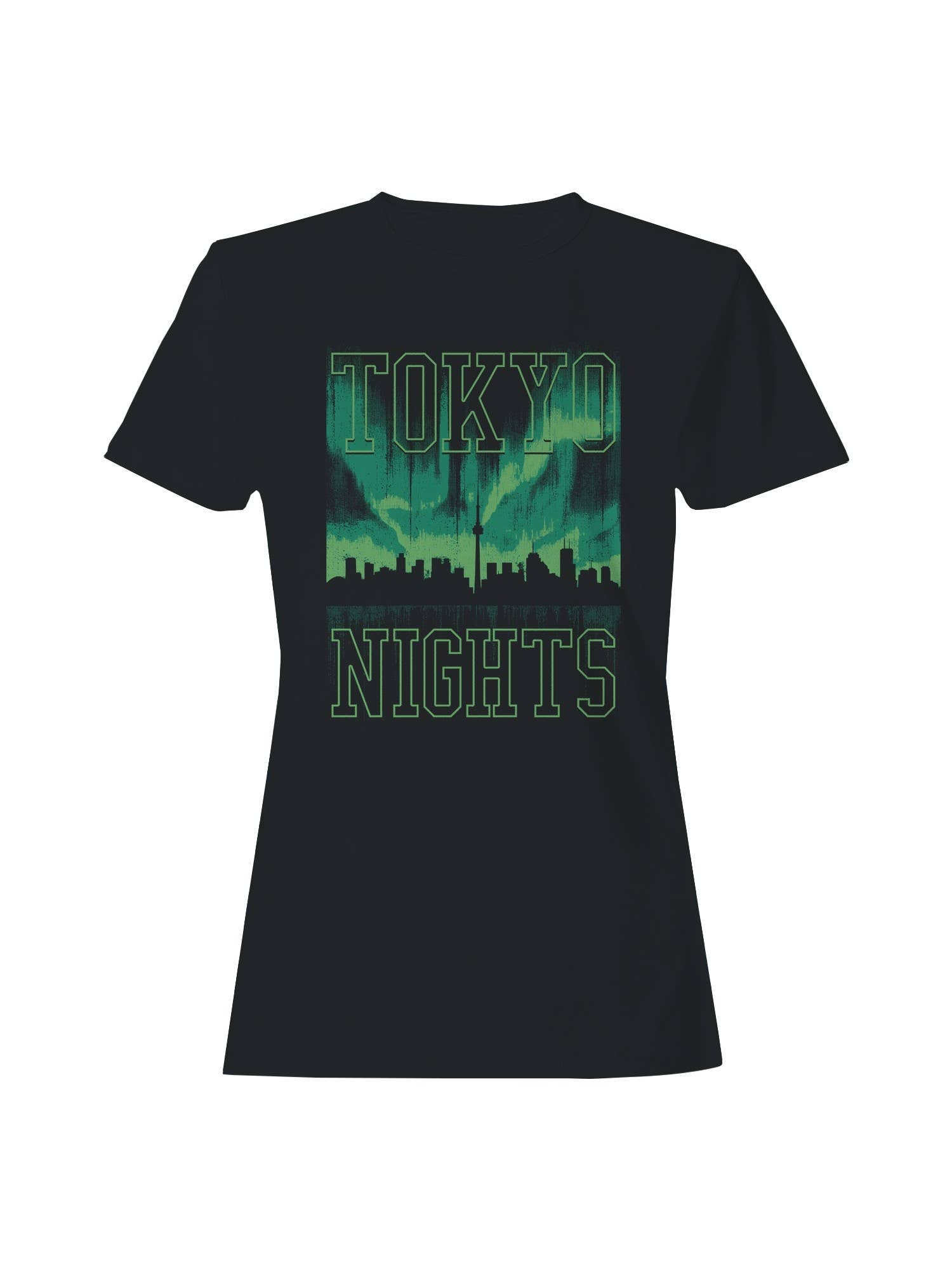 Tokyo Nights Skyline Vibes Women's - Adult & Kids T-Shirts, Sweatshirts & Hoodies apparel design preview 1