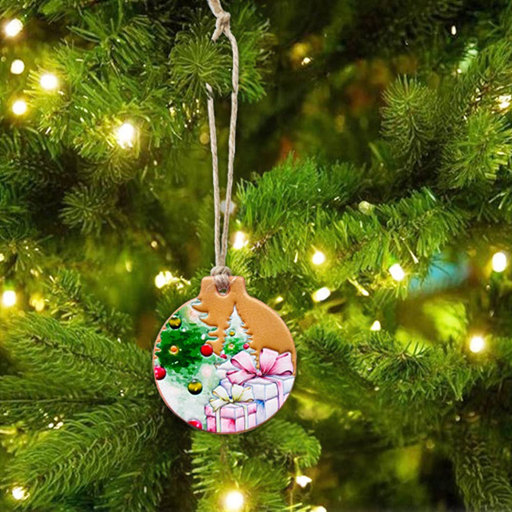 Gift Box Tree Print Ornament For Christmas - Adult & Kids T-Shirts, Sweatshirts & Hoodies apparel design preview 1