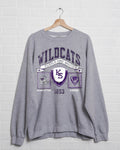 Kansas State Wildcats Prep Patch Gray Thrifted - Adult & Kids T-Shirts, Sweatshirts & Hoodies apparel design preview 1