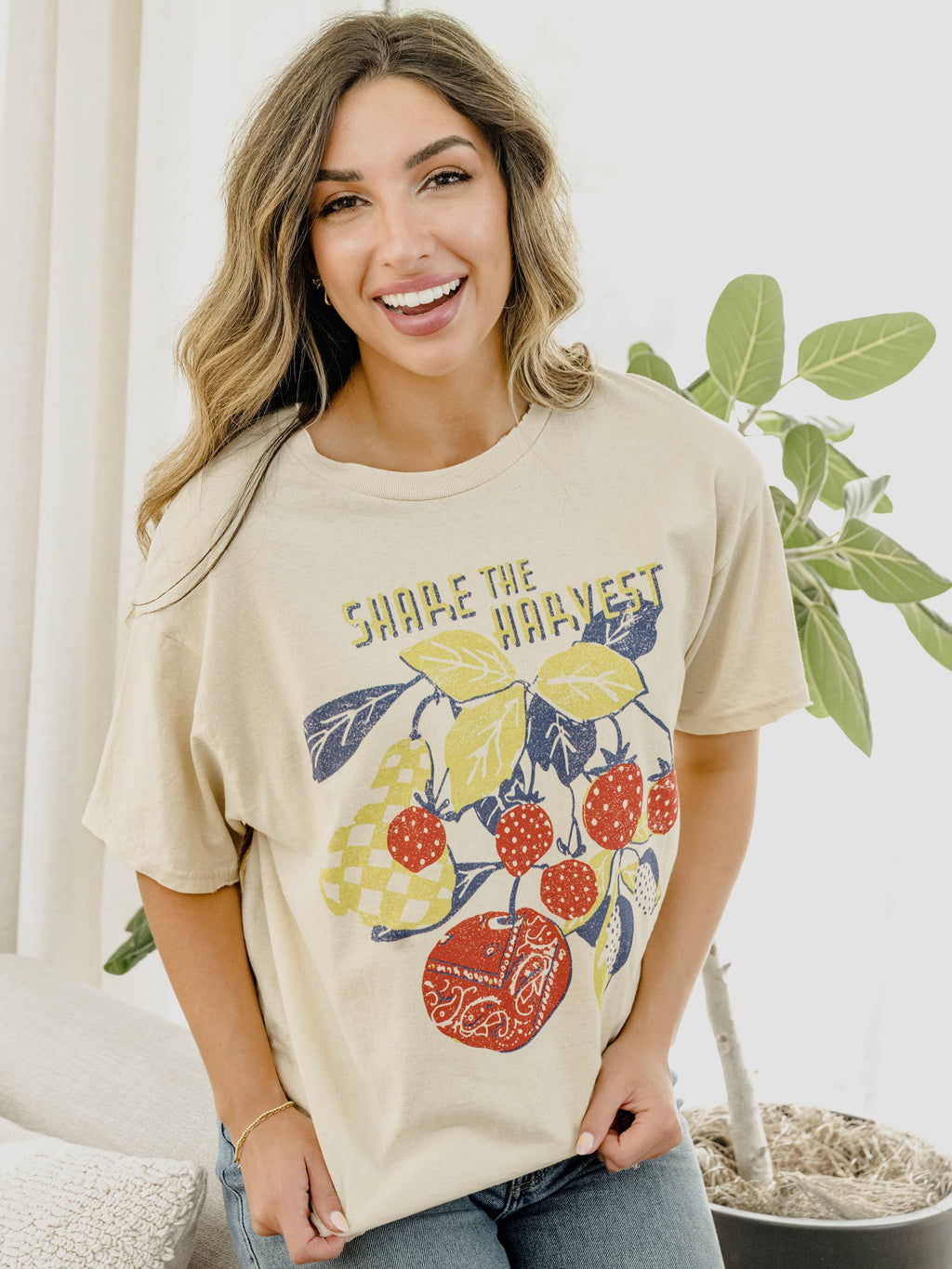 Share the Harvest Off White Thrifted Graphic - Adult & Kids T-Shirts, Sweatshirts & Hoodies apparel design preview 1