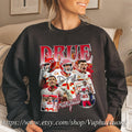 Vintage 90s Drue Tranquill Oversized Football Graphic - Adult & Kids T-Shirts, Sweatshirts & Hoodies apparel design preview 1