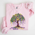 Mardi Gras, Bead Tree, Coquette Fleur De Lis - Adult & Kids T-Shirts, Sweatshirts & Hoodies apparel design preview 1