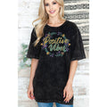 Positve Vibes Unisex Oversized Mineral Wash - Adult & Kids T-Shirts, Sweatshirts & Hoodies apparel design preview 1
