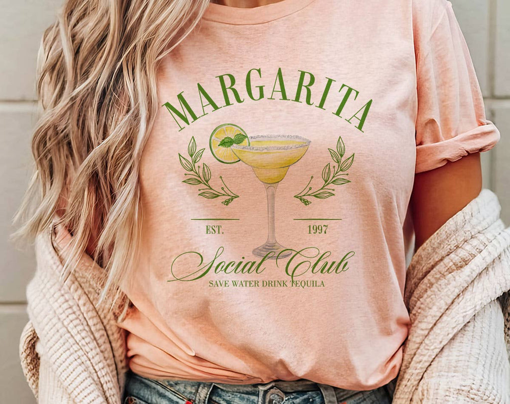 Margarita Social Club Cute Cocktail Alcohol - Adult & Kids T-Shirts, Sweatshirts & Hoodies apparel design preview 1