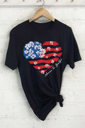 America Flag Flower - Adult & Kids T-Shirts, Sweatshirts & Hoodies apparel design preview 1